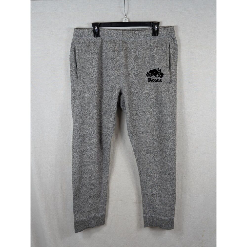 Roots Canada Cuffed Sweatpants Gray Men's Size Large